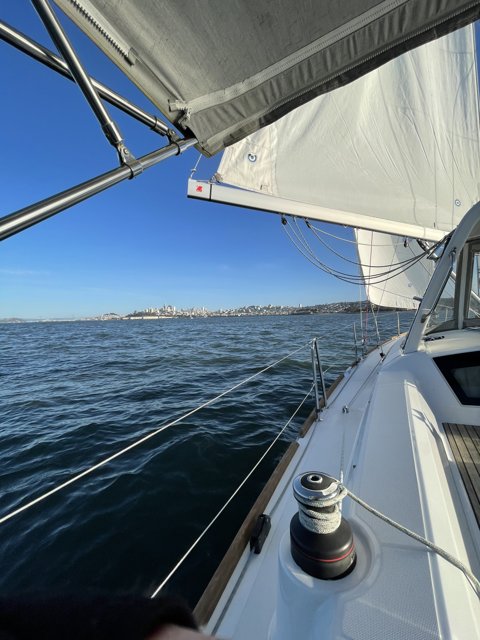 Sailing into the San Francisco Skyline