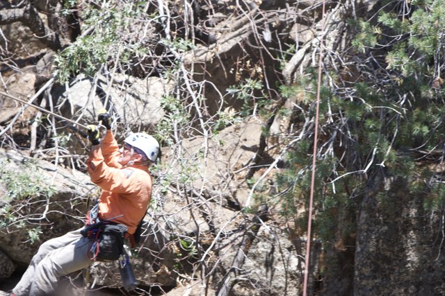 Highlining with a Hardhat