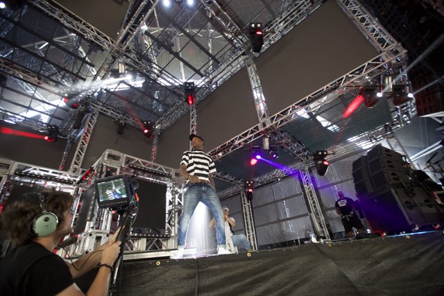 YG rocks the stage under the spotlight