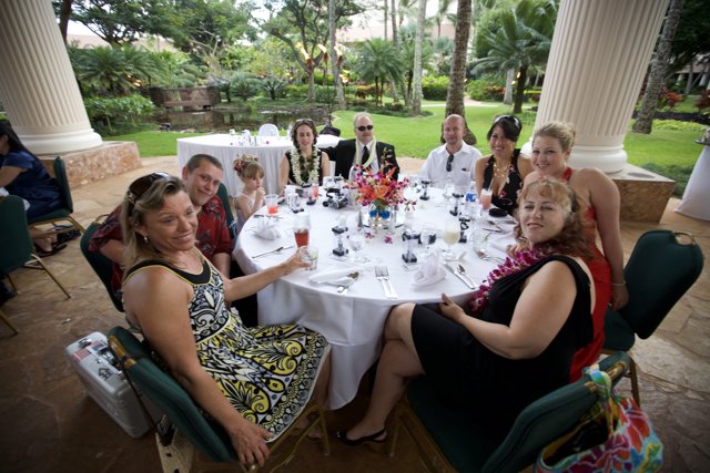 A Dinner Gathering in Hawaii