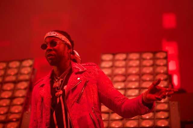 The Red-Hot 2 Chainz on Stage at Coachella
