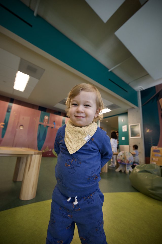Joyful Toddler at Indoor Play Space