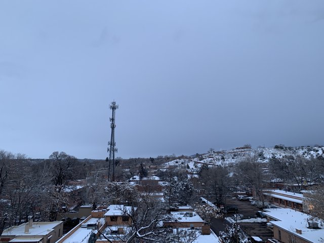 Winter Wonderland with Cell Tower