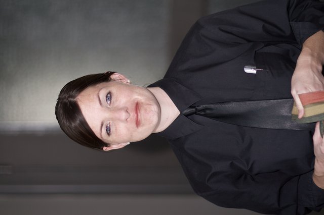 Professional Woman in Black Uniform Portrait