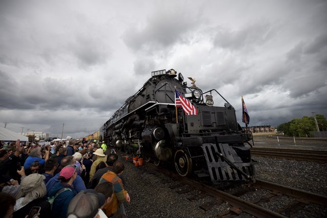 Union Pacific Big Boy 4014 Under Dramatic Storm Clouds