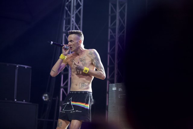 Tattooed Singer at Coachella