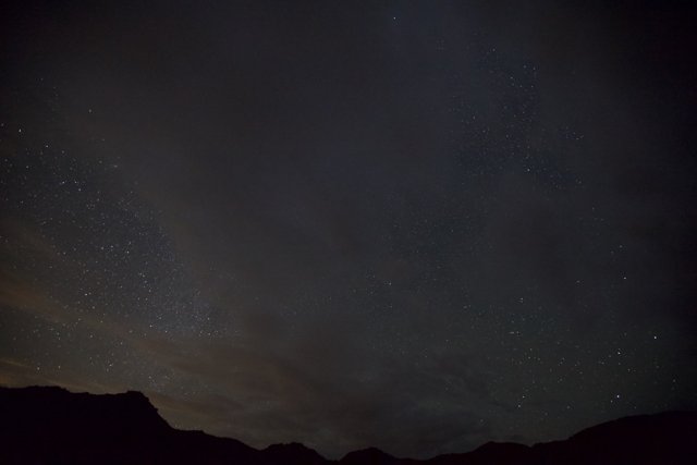 The Starry Desert Night