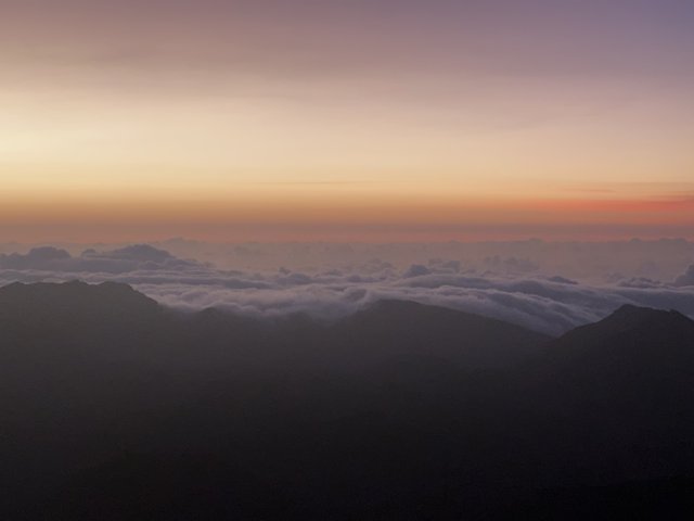 A Mountain Sunrise at Haleakalā National Park
