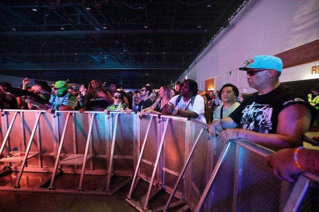 Packed Crowd at Wobbleland 2026 Festival Barrier