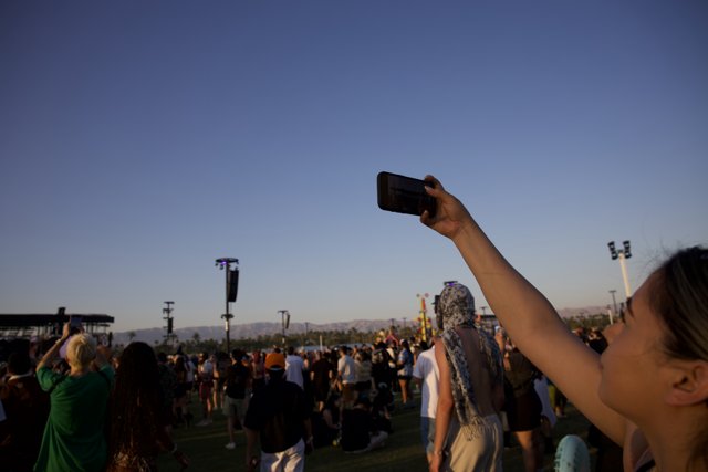 Capturing the Moment: Selfie at Sunset, Coachella 2024