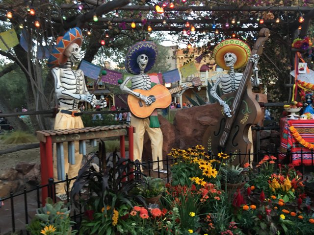 Day of the Dead Performer at Disneyland