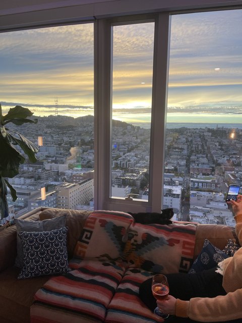 Cozy Evening on the San Francisco Couch