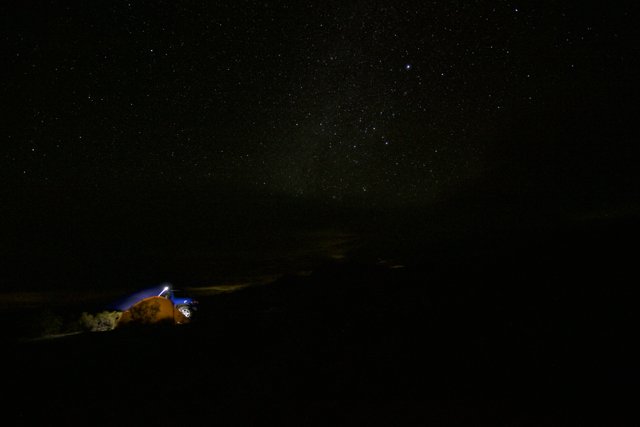 Nighttime Magic at the Mountain Hut