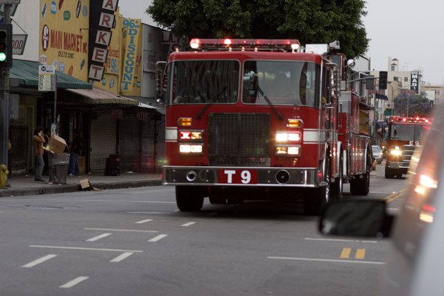 Fire Truck Responding to Emergency