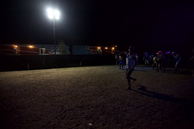 Night Soccer Field