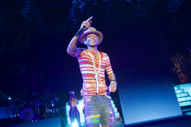 Pharrell Williams Rocks O2 Arena with Dynamic Performance