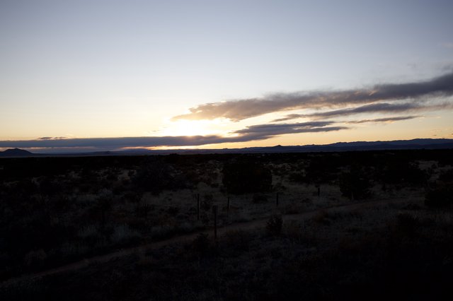 Desert Sunset Over New Mexico Wilderness