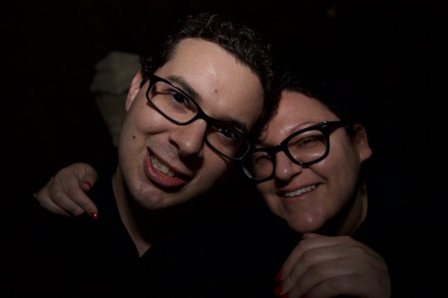 Smiling Couple with Glasses