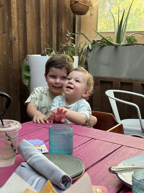 Summer Smiles and Playful Hugs