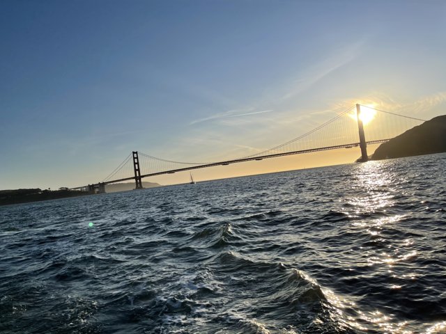 A Golden Sunset at the Golden Gate Bridge
