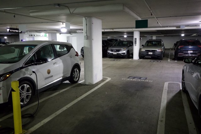 Underground Parking Garage with Multiple Vehicles
