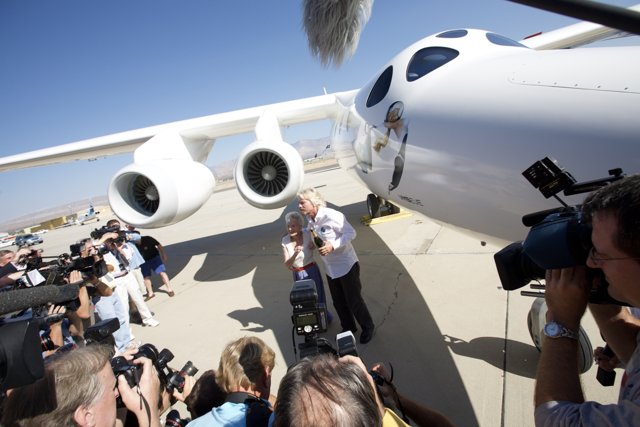 Richard Branson and the White Knight Two Aircraft