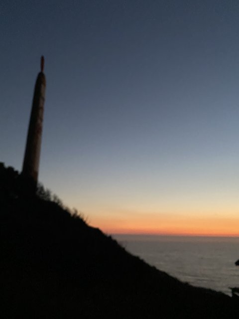 Twilight at Jenner Lighthouse
