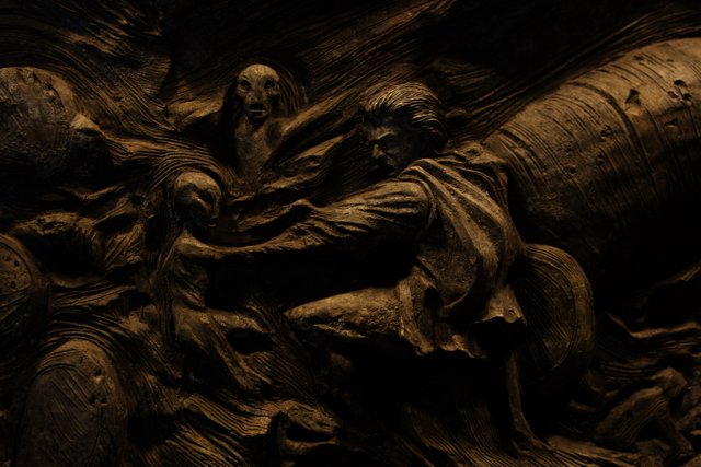 The Wood Carving of the Dark Knight Rises