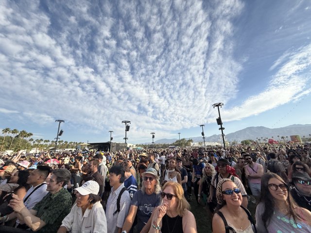 Festival Vibes Under Cloudy Skies