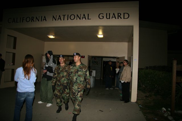 California National Guard Building Gathering