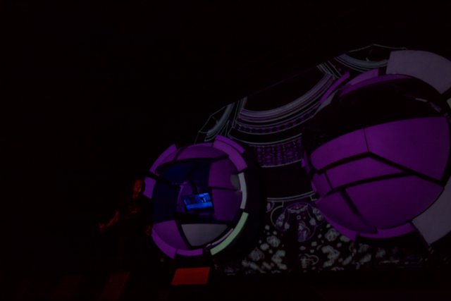 Purple Sphere Projection