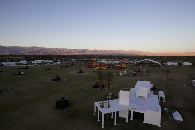 Aerial View of Coachella's Second Weekend Camping Grounds