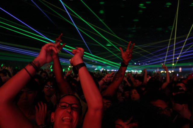 Laser Light Show Electrifies Wobbleland 2026 Crowd