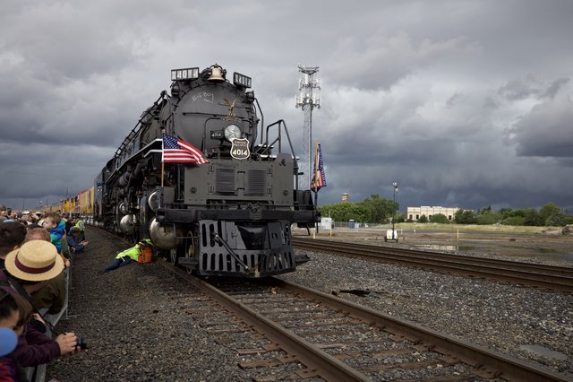 Union Pacific Big Boy 4014 Under Stormy Skies