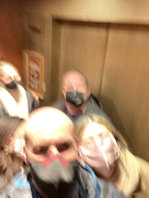 Masked in the Elevator