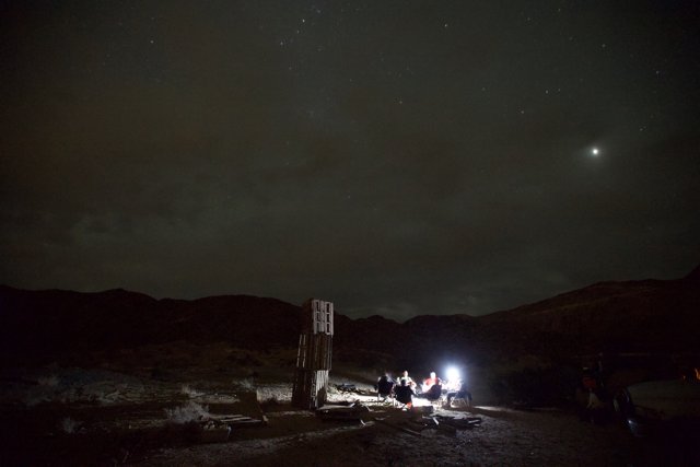Desert Night Light Show