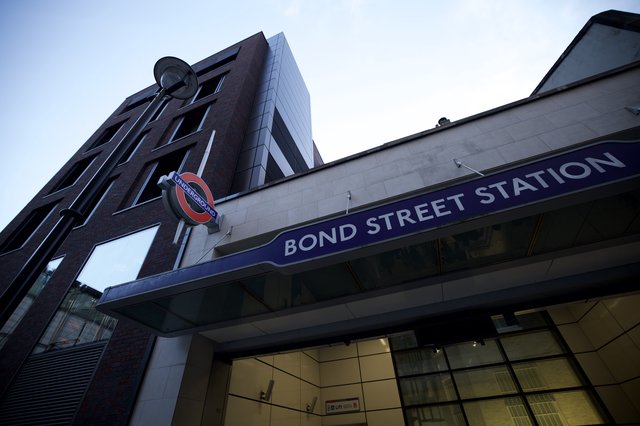 Bond Street Station Entrance at Dawn