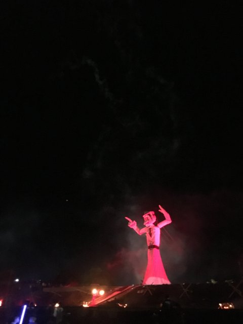 The Red Lady in the Night Sky