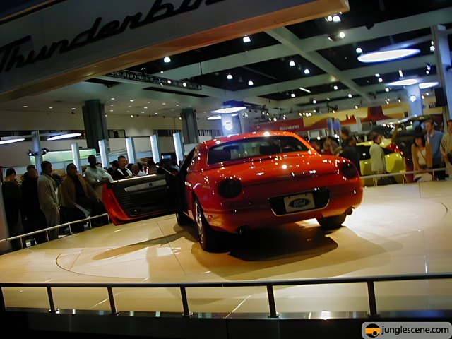 Red Sports Car Steals the Show at LA Auto Show 2002