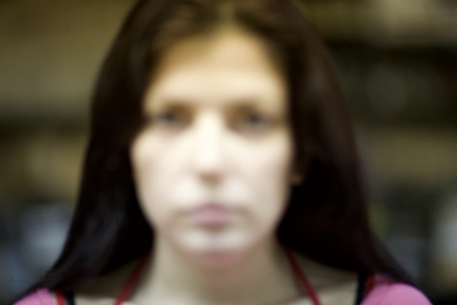 Blurred Portrait of a Young Woman