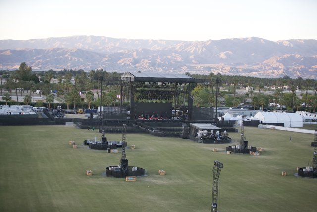 Mountain Backdrop on Coachella's Main Stage