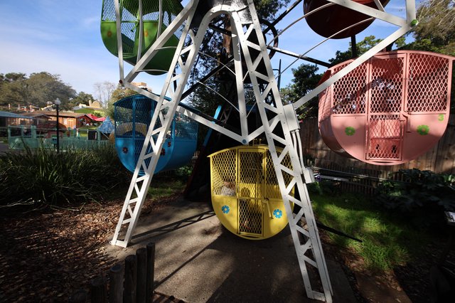 Vintage Ferris Wheel at Fantasyland Theme Park