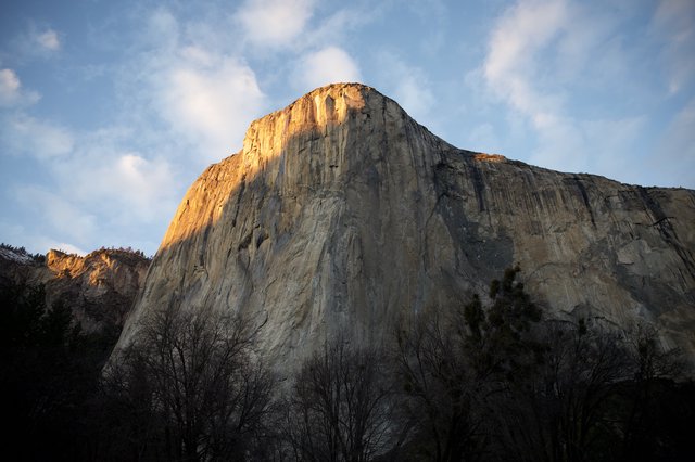 El Capitan Glowing at Sunset, Yosemite National Park