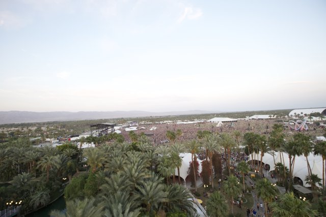 View from Above: A Sea of People at Coachella