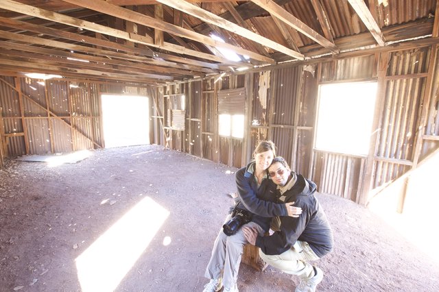 Couple Explores Abandoned Desert Shack in Death Valley