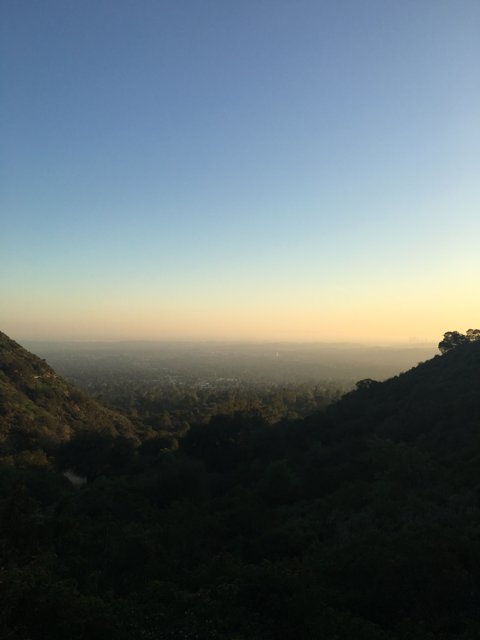 Sunset over Angeles National Forest