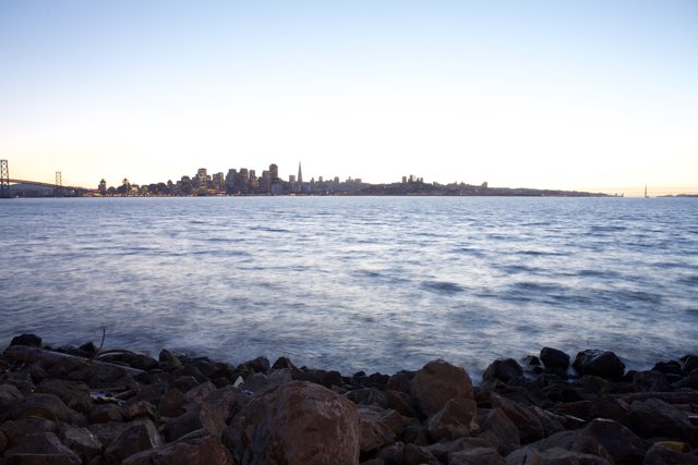 Scenic Views of San Francisco's Skyline from the Shoreline