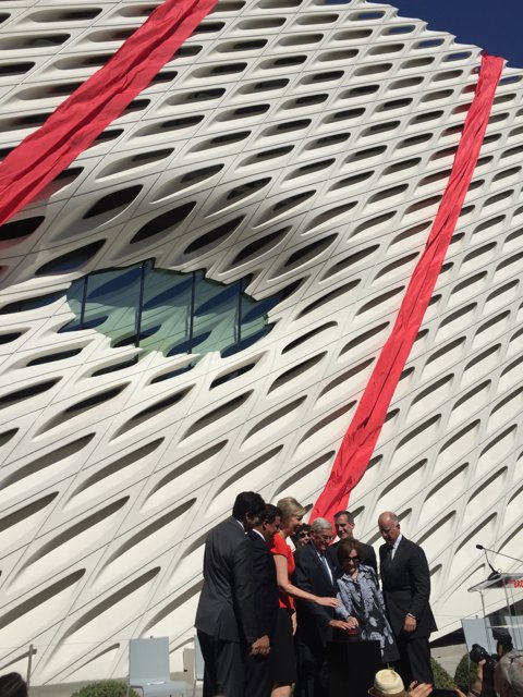 Grand opening ceremony of The Broad building