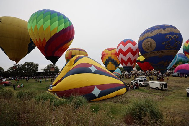 Colorful Hot Air Balloons Fill the Sky at Classic