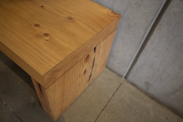 The Wooden Bench with Holes